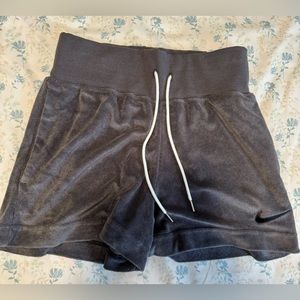 Woman’s Nike Terry Shorts. Standard Fit, Mid Rise, 3in Length. Blue Gray. SM.NWT